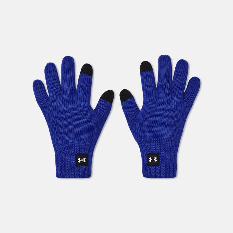 Men's Under Armour Halftime Wool Gloves Royal / White S/M
